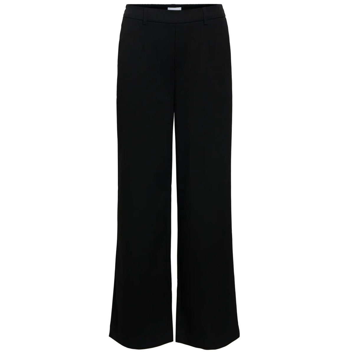 Zwarte effen wide fit pantalon Lisa - Capuchon Fashion