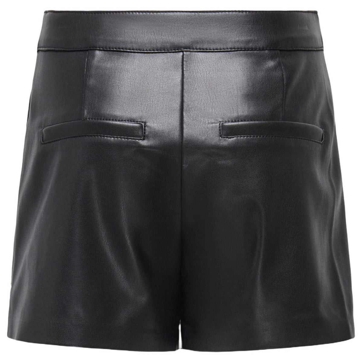 Zwarte faux leather short Tricia - Capuchon Fashion