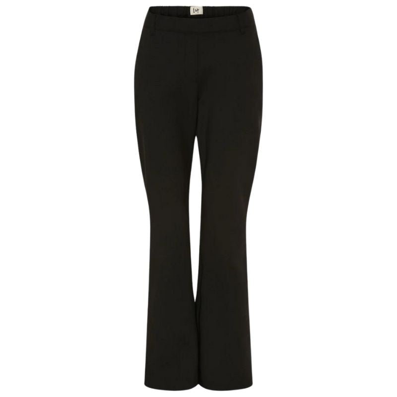 Zwarte flair broek Veneto - Capuchon Fashion