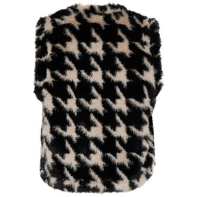 Zwarte gilet Teddy - Capuchon Fashion