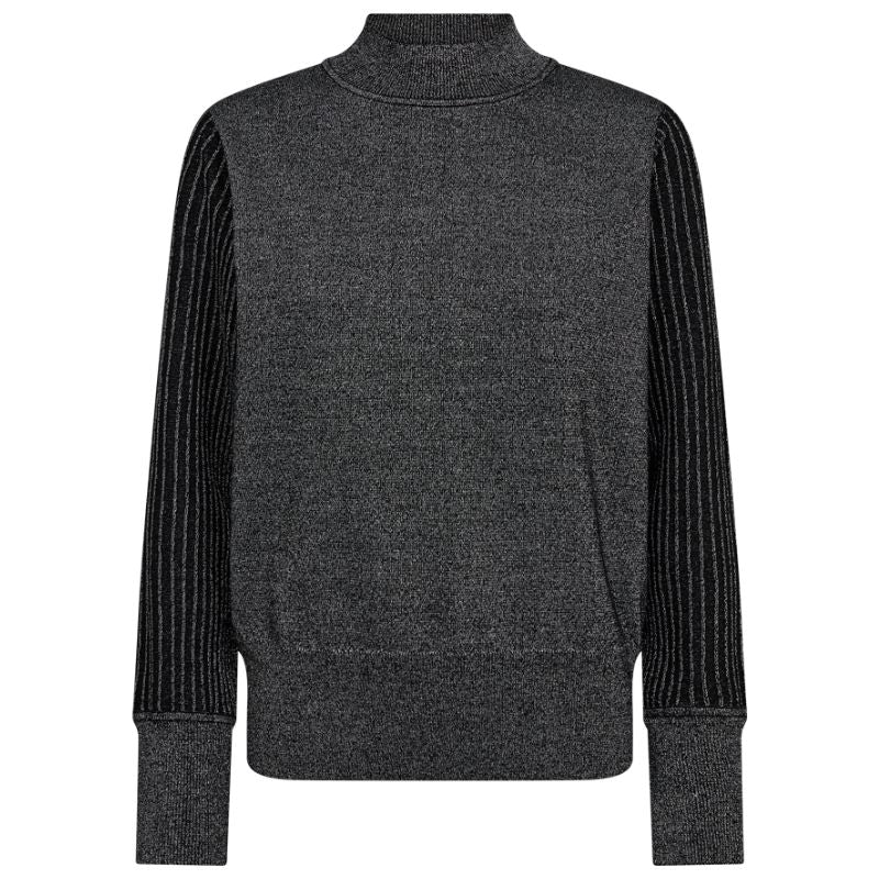 Zwarte glitter pullover Bisolo - Capuchon Fashion