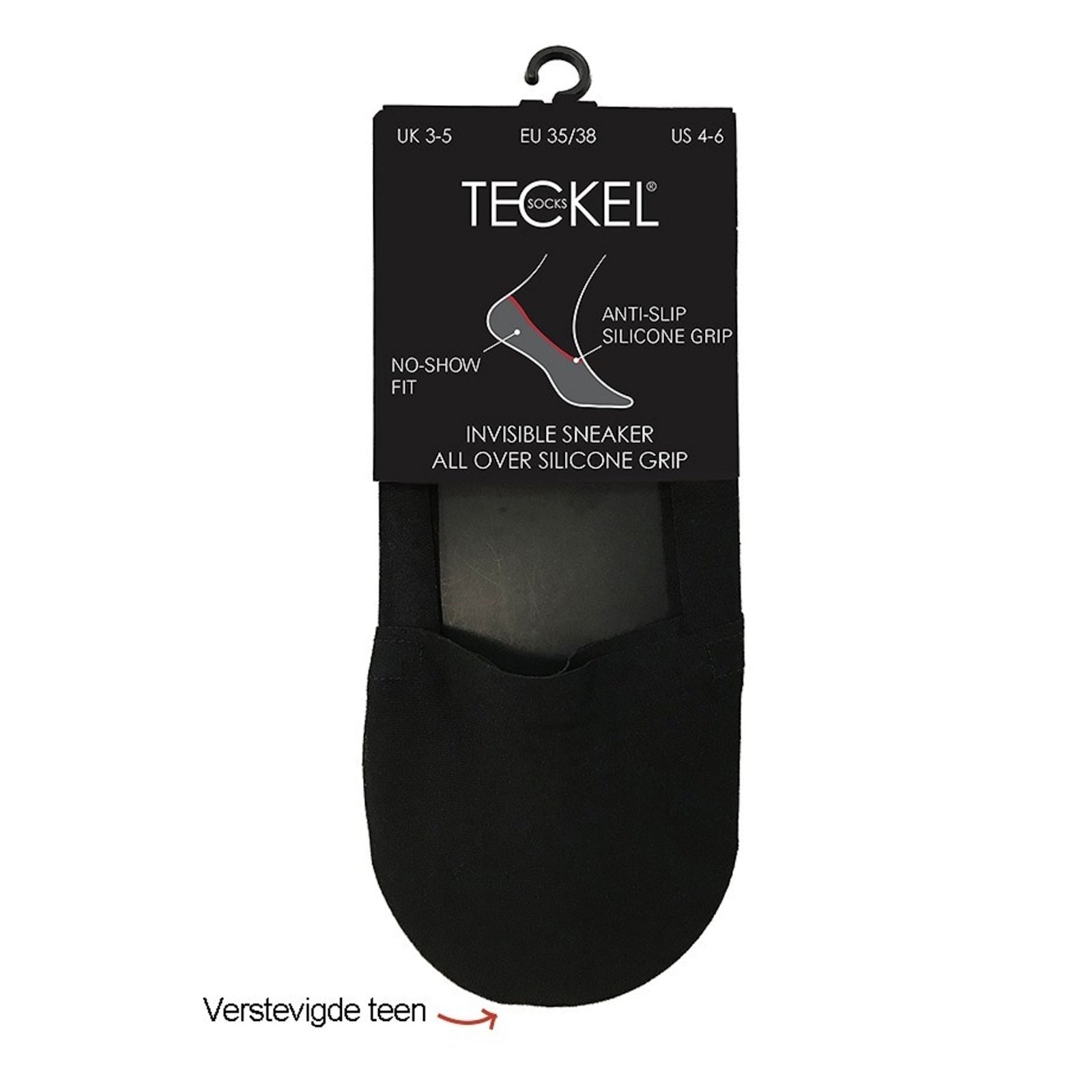 Zwarte invisible sneaker sokjes - Capuchon Fashion