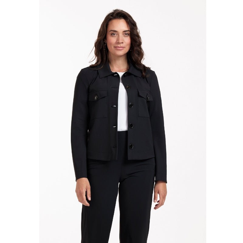 Zwarte jacket Claire bonded - Capuchon Fashion