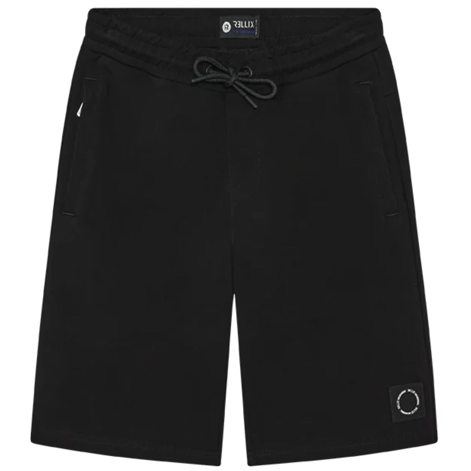 Zwarte jog short Rellix Basic Zip 940471 - Capuchon Fashion