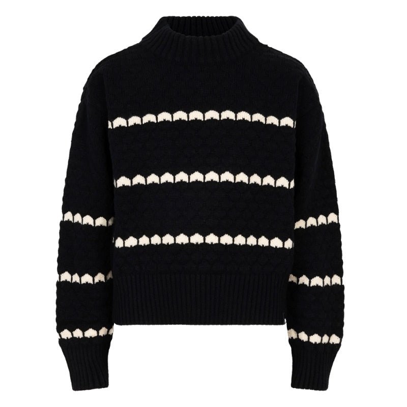 Zwarte knit Honey - Capuchon Fashion