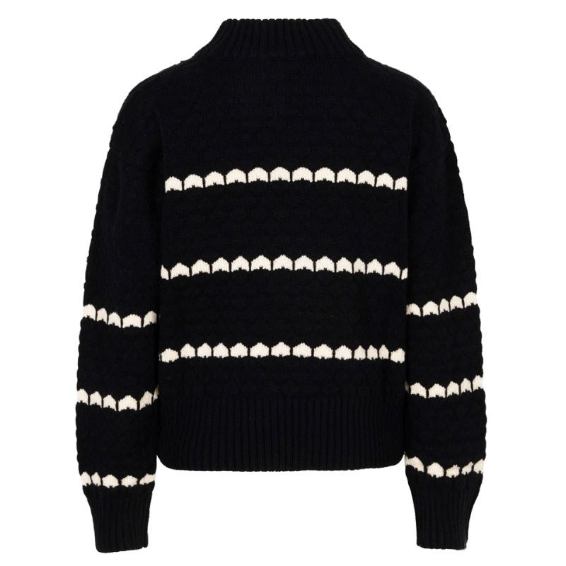 Zwarte knit Honey - Capuchon Fashion