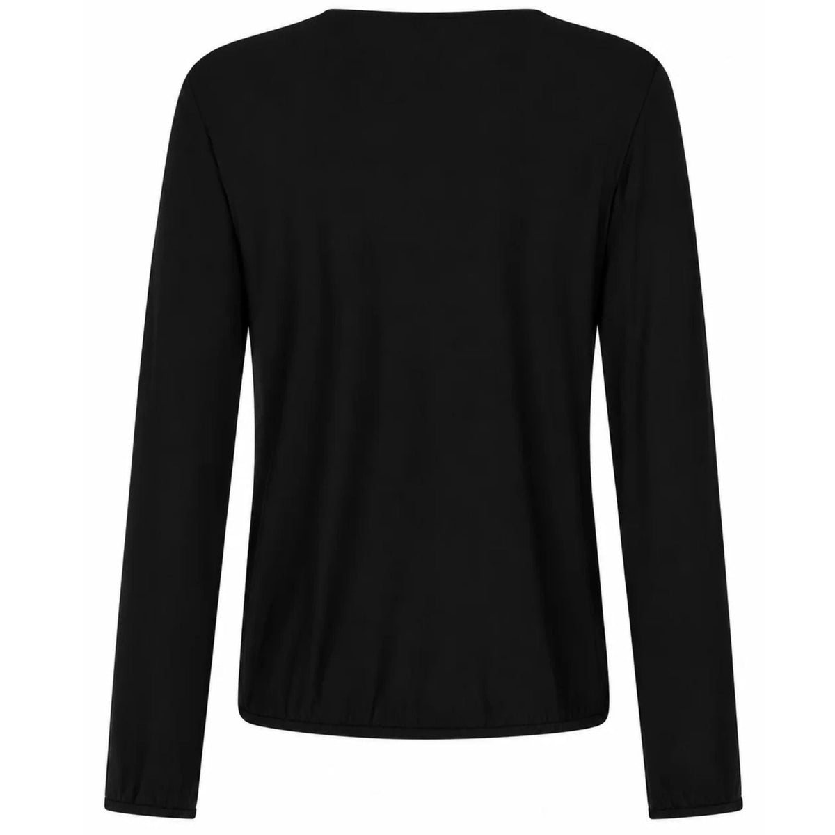 Zwarte luxury basic top Josine - Capuchon Fashion