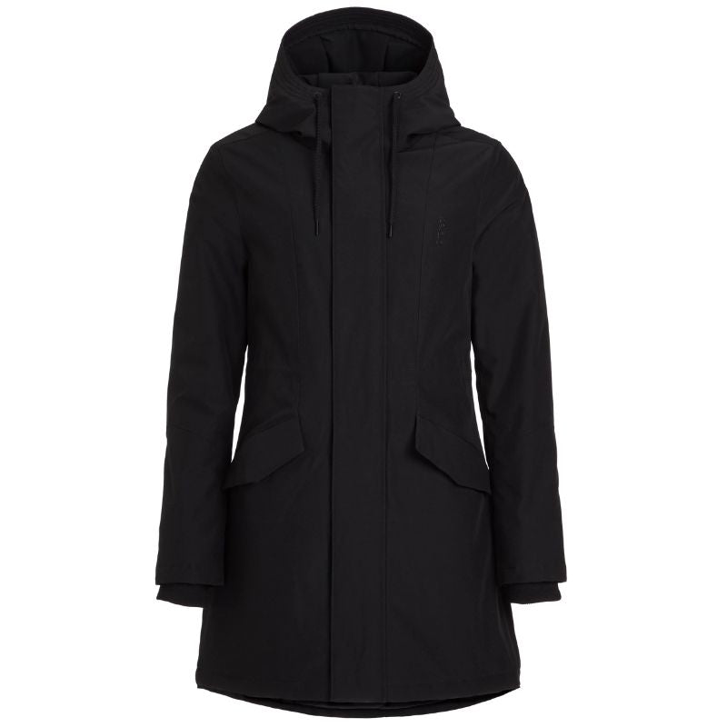 Zwarte outdoor jacket Laniakea - Capuchon Fashion