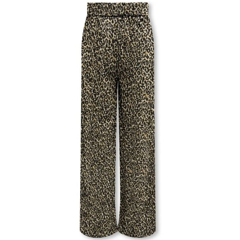 Zwarte panterprint broek Poptrash - Capuchon Fashion