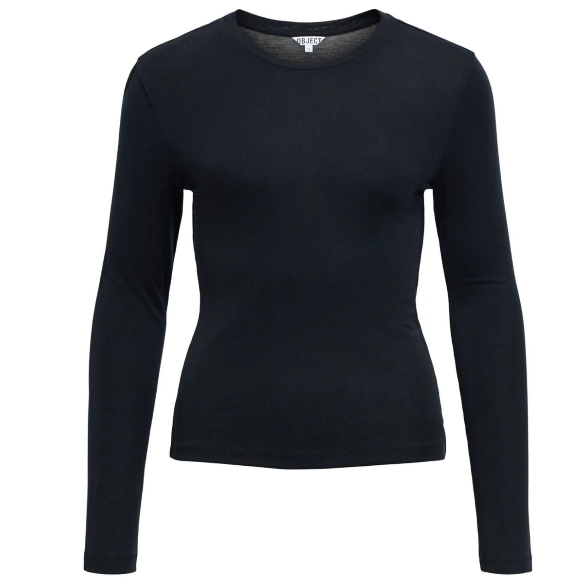 Zwarte regular longsleeve top Alma - Capuchon Fashion