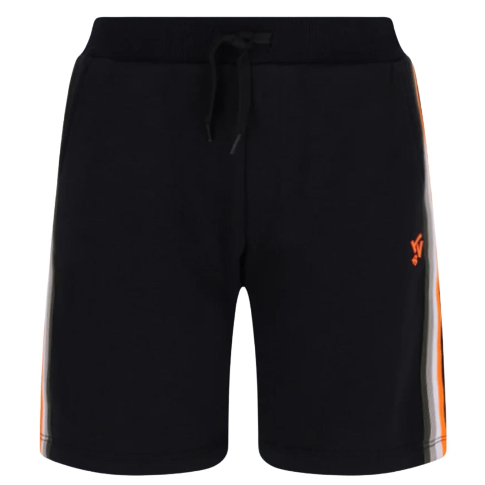 Zwarte regular tape sweatshort Toby - Capuchon Fashion