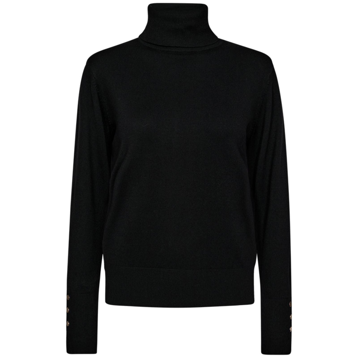 Zwarte rollneck pullover Katie - Capuchon Fashion