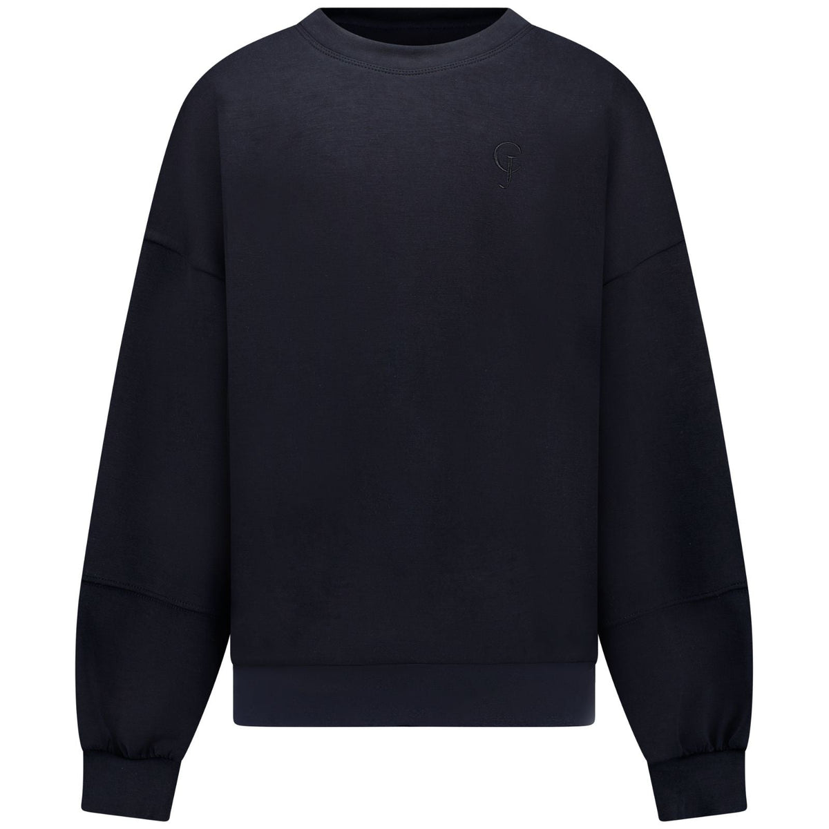 Zwarte ronde hals sweater Remi - Capuchon Fashion