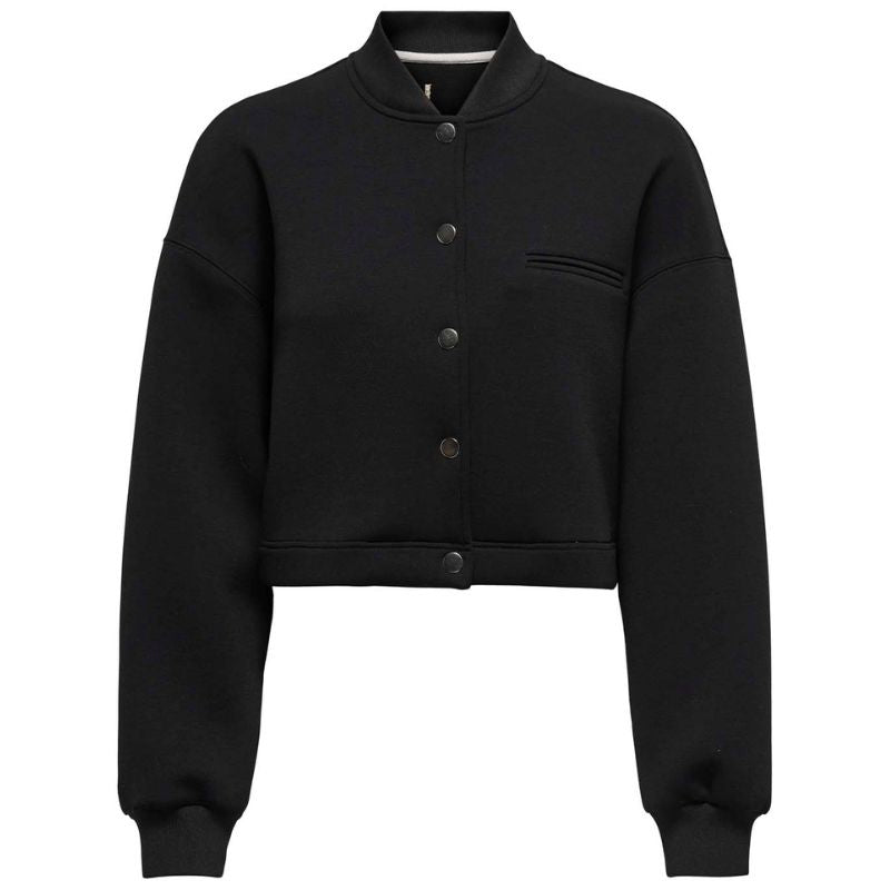 Zwarte short bomber jacket Leon - Capuchon Fashion