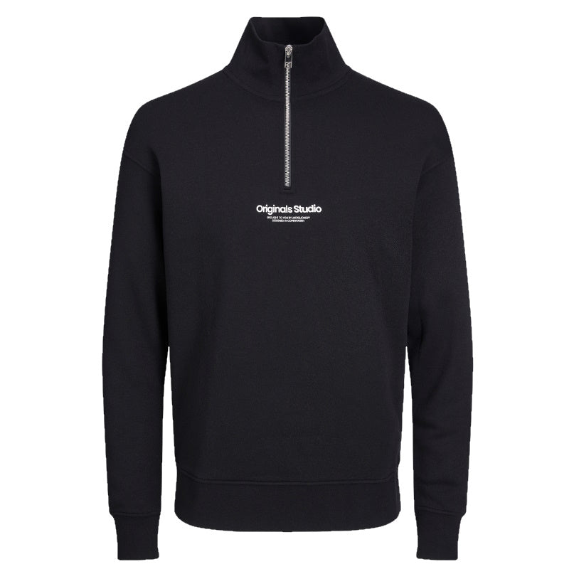 Zwarte sweater Vesterbro zip - Capuchon Fashion