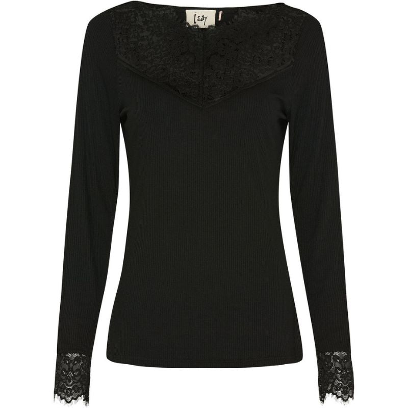 Zwarte top Dee Lace - Capuchon Fashion