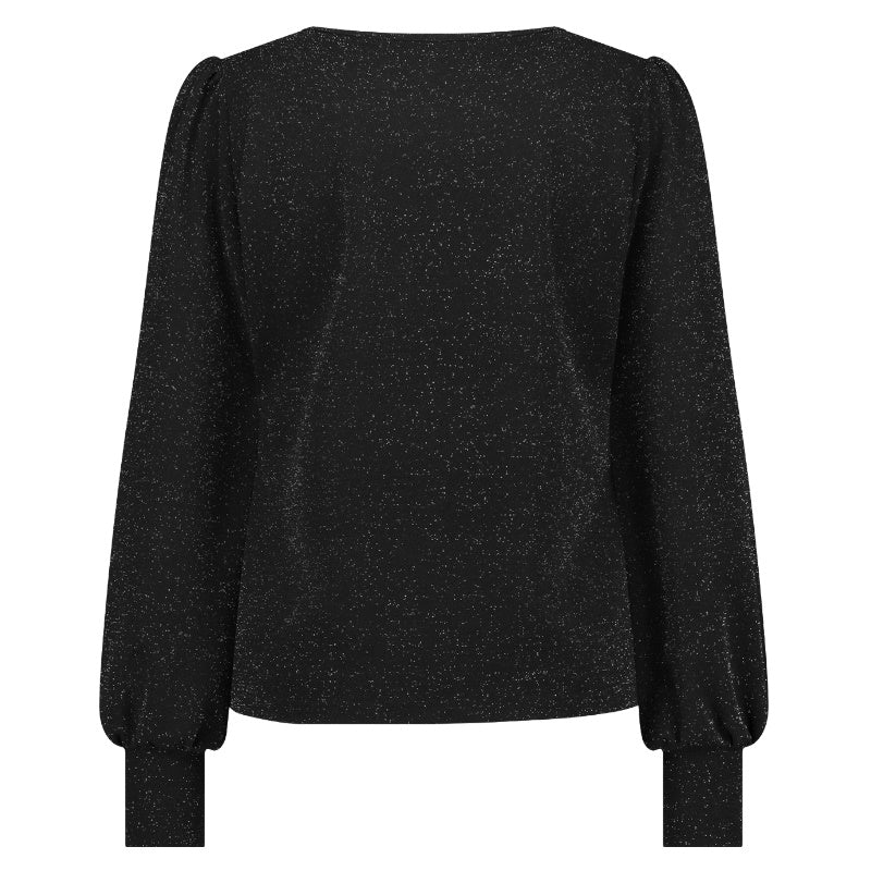 Zwarte top Sophie sparkle - Capuchon Fashion