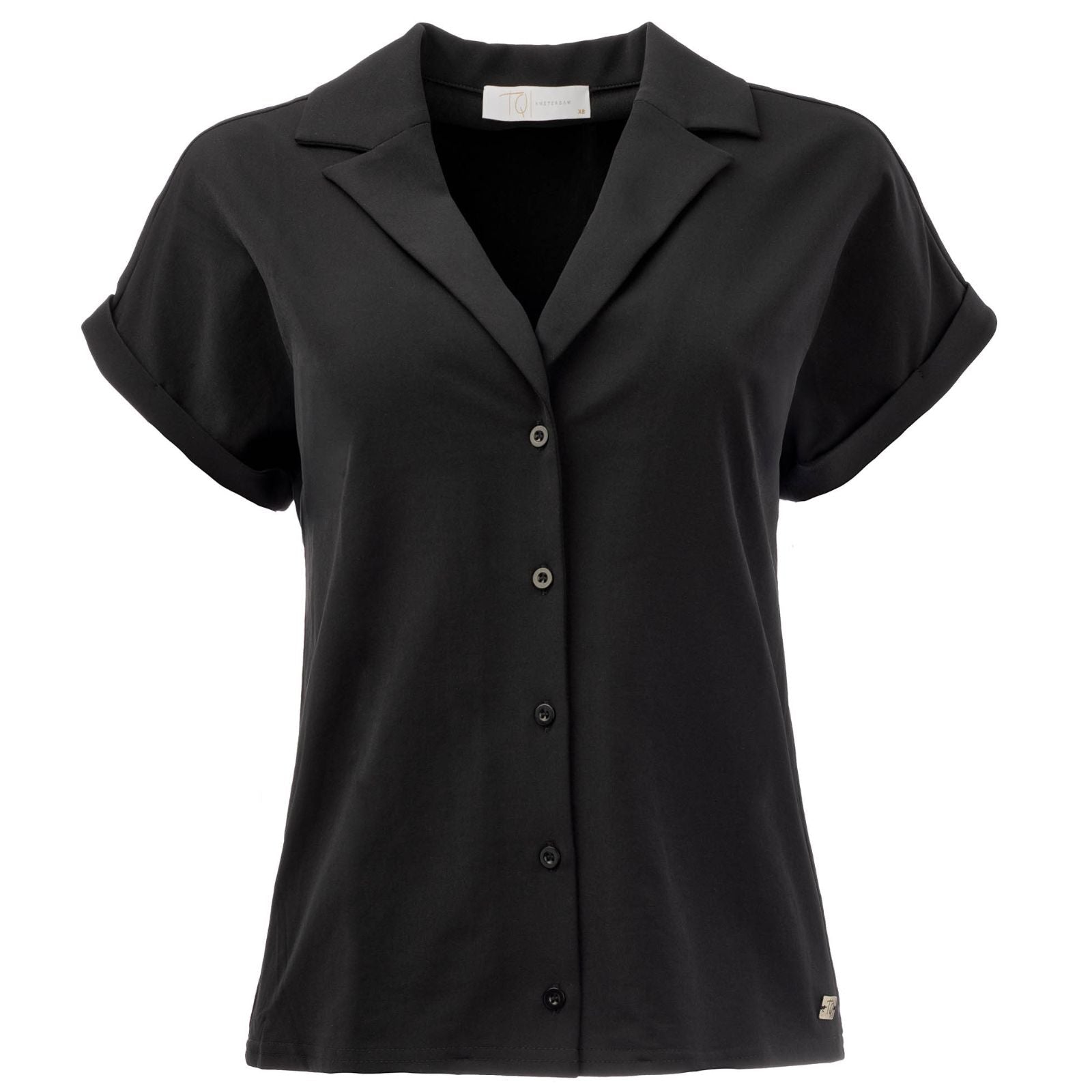 Zwarte travel blouse Binthe Basic - Capuchon Fashion