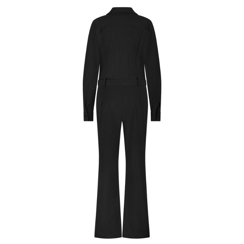 Zwarte travel jumpsuit Nadia ls - Capuchon Fashion