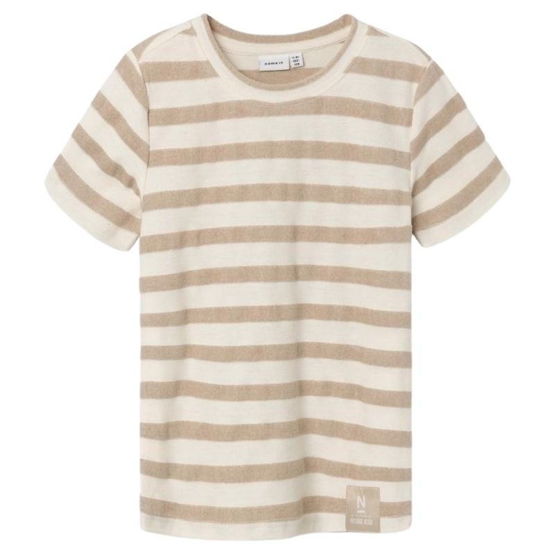 Beige gestreept t-shirt Dunster - Capuchon Fashion