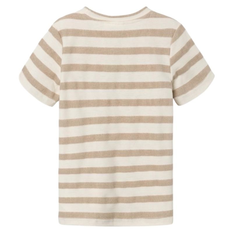 Beige gestreept t-shirt Dunster - Capuchon Fashion