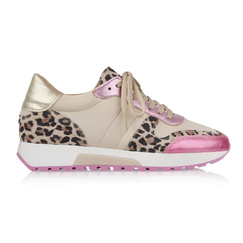 Beige sneaker Dumfries Leopard - Capuchon Fashion