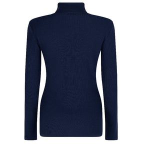 Blauwe knitted sweater Mia - Capuchon Fashion