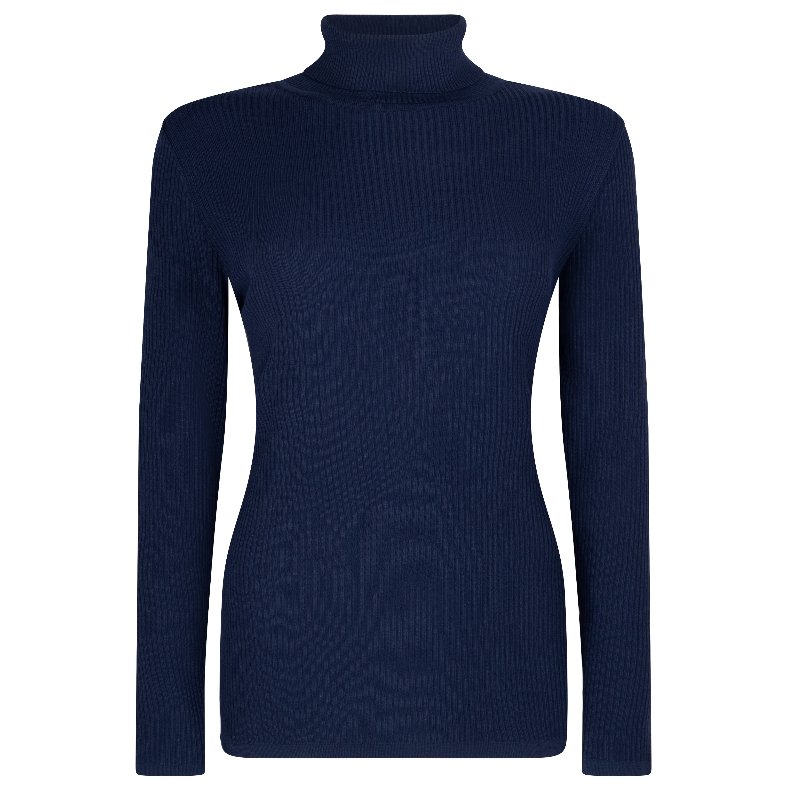 Blauwe knitted sweater Mia - Capuchon Fashion