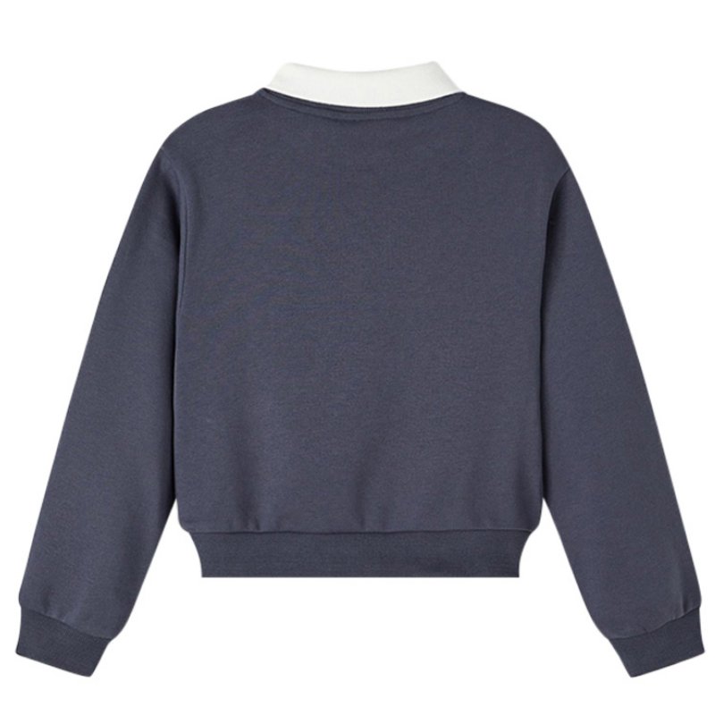 Blauwe loose sweater Nasmi - Capuchon Fashion