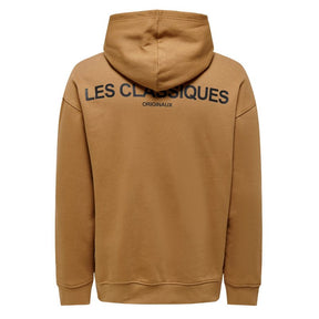 Bruine hoodie Les Classiques - Capuchon Fashion