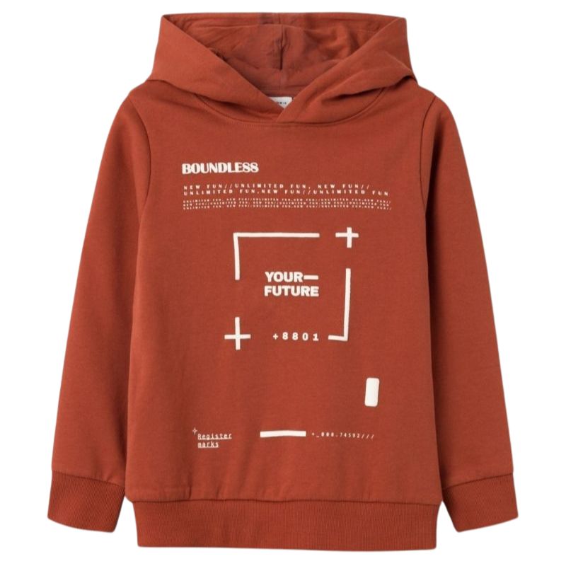 Bruine hoodie Talongo - Capuchon Fashion