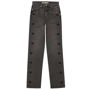 Dark Grey Stone jeans Sunset Heartbreaker - Capuchon Fashion