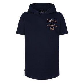 Donkerblauw hooded t-shirt IBJNS - Capuchon Fashion