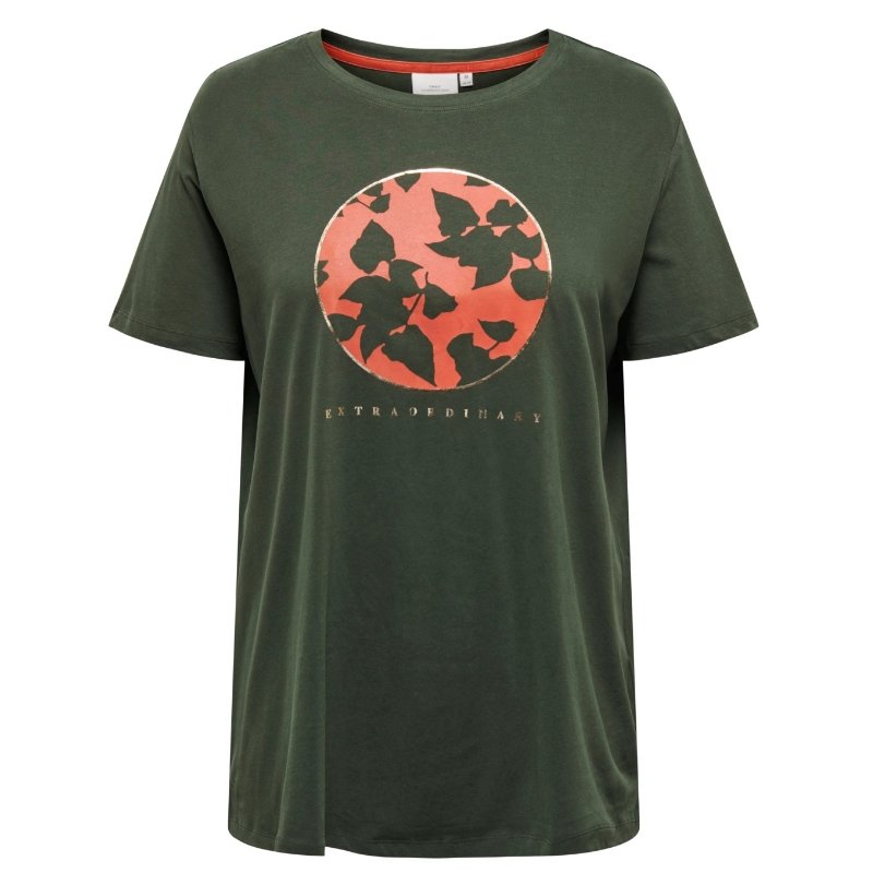 Donkergroen t-shirt Agati - Capuchon Fashion