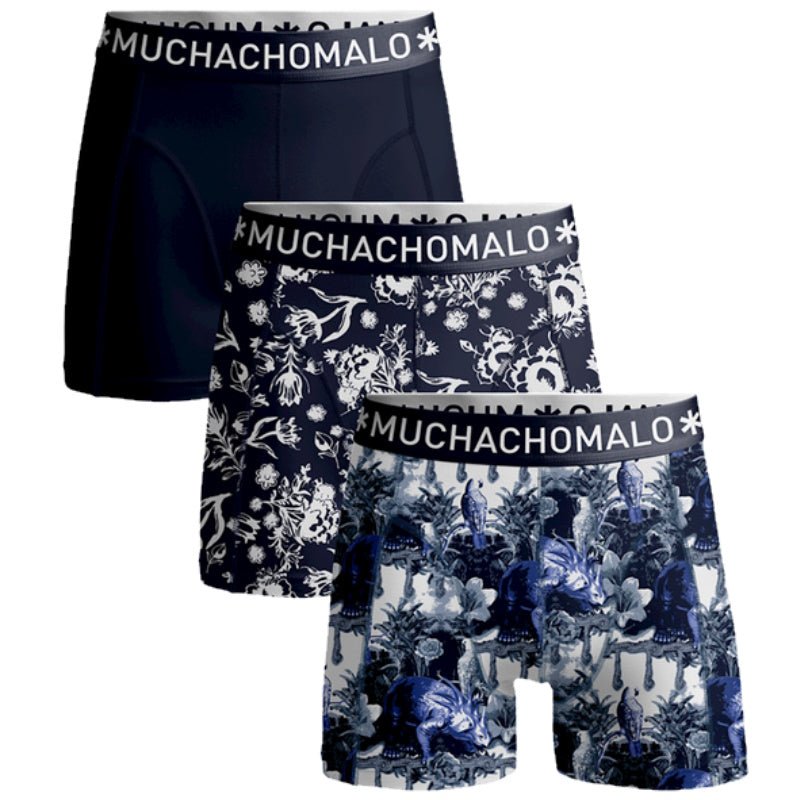 Geprinte 3-pack boxershorts Floraldino - Capuchon Fashion