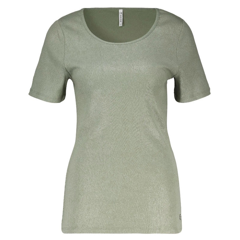 Groen rib t-shirt Wendy - Capuchon Fashion