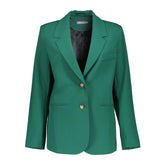 Groene blazer Solid - Capuchon Fashion