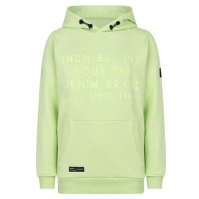 Groene hoodie Indian Denim Brand - Capuchon Fashion