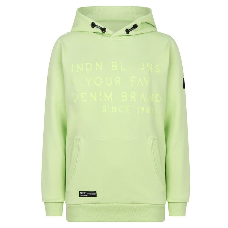 Groene hoodie Indian Denim Brand - Capuchon Fashion