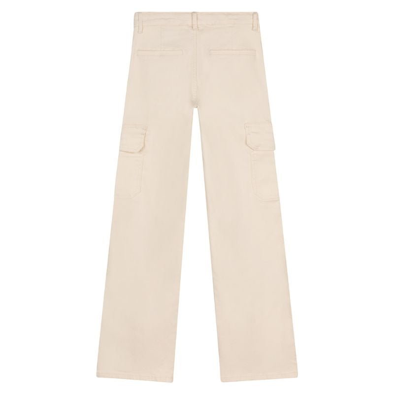 Licht beige broek Cargo Denim - Capuchon Fashion