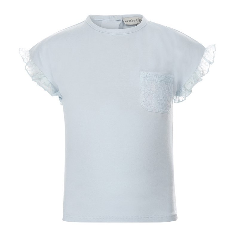 Lichtblauw t-shirt T46917 - Capuchon Fashion