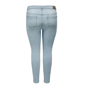 Light Blue Bleached Denim jeans Sally - Capuchon Fashion