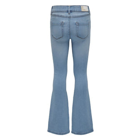 Light Blue Denim flared jeans Royal Life - Capuchon Fashion