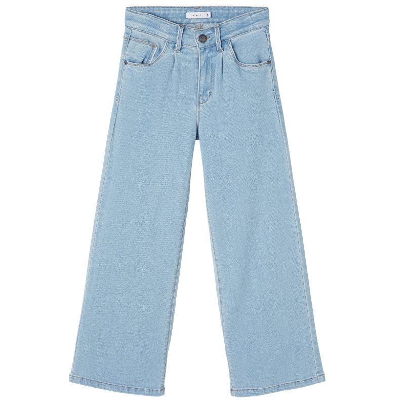 Light Blue Denim jeans wide Bella - Capuchon Fashion