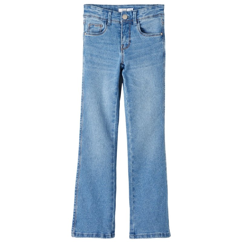 Medium Blue Denim jeans Polly Skinny Boot - Capuchon Fashion