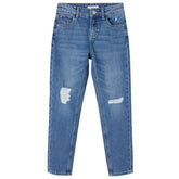 Medium Blue Denim jeans Rose Atando - CapuchonFashion