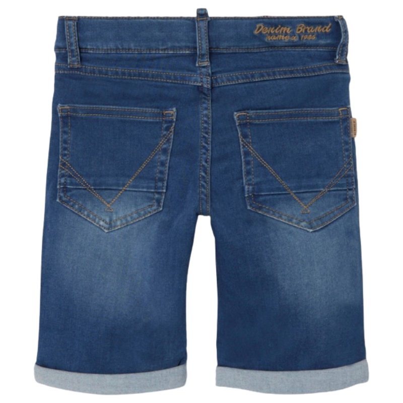 Medium Blue Denim korte broek Theo Clas - Capuchon Fashion