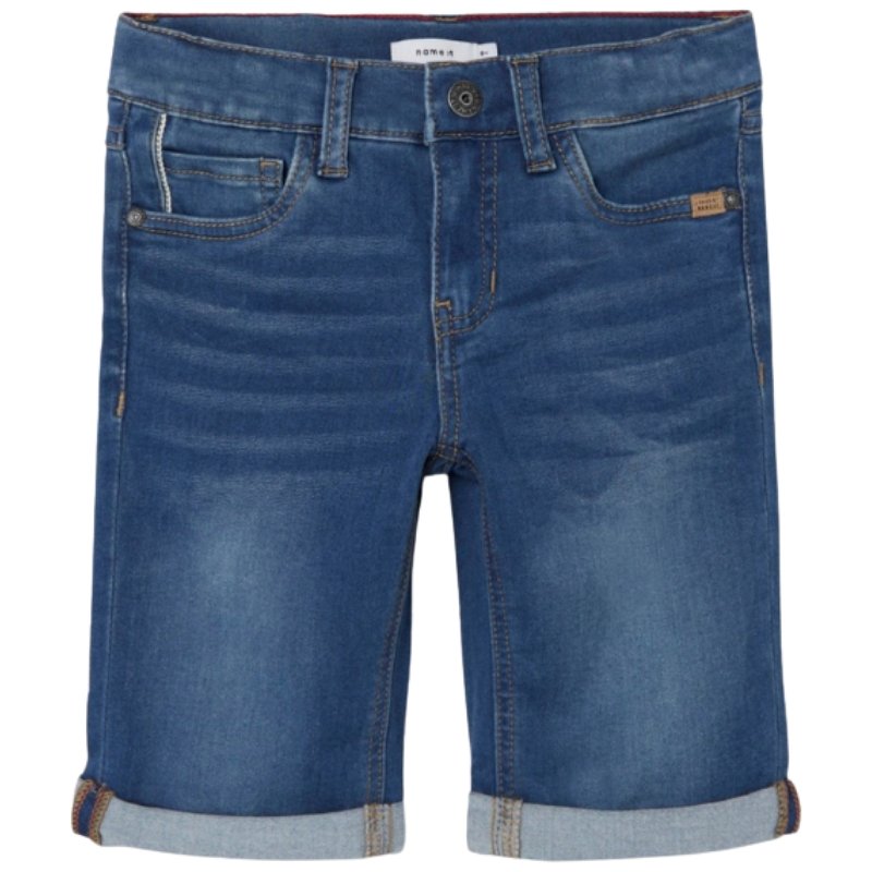 Medium Blue Denim korte broek Theo Clas - Capuchon Fashion