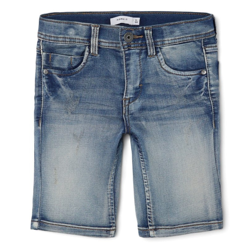 Medium Blue Denim short Theo - Capuchon Fashion