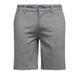 Medium Grey Melange short Mark - Capuchon Fashion